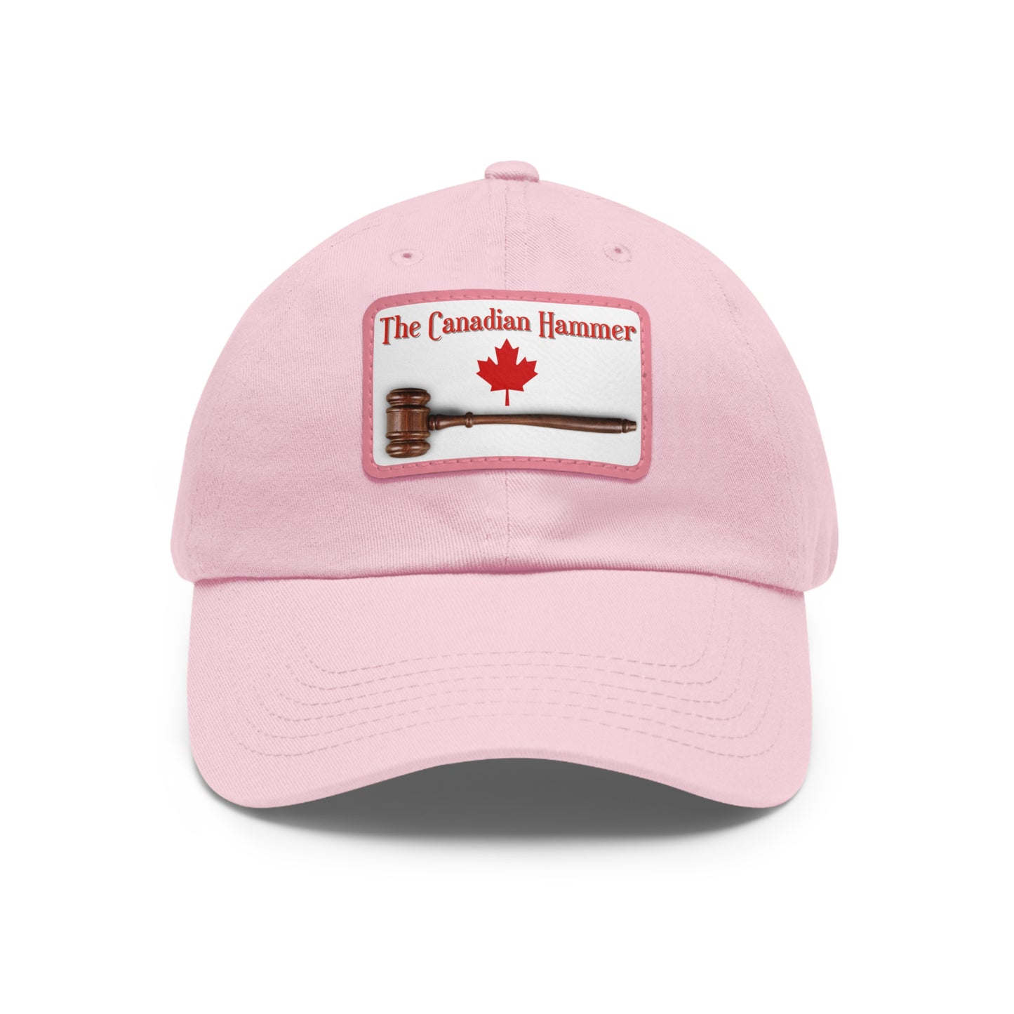 The Canadian Hammer / Barry Wunsch / #TheCanadianHammer Mom and Dad Hat with Leather Patch (Rectangle)