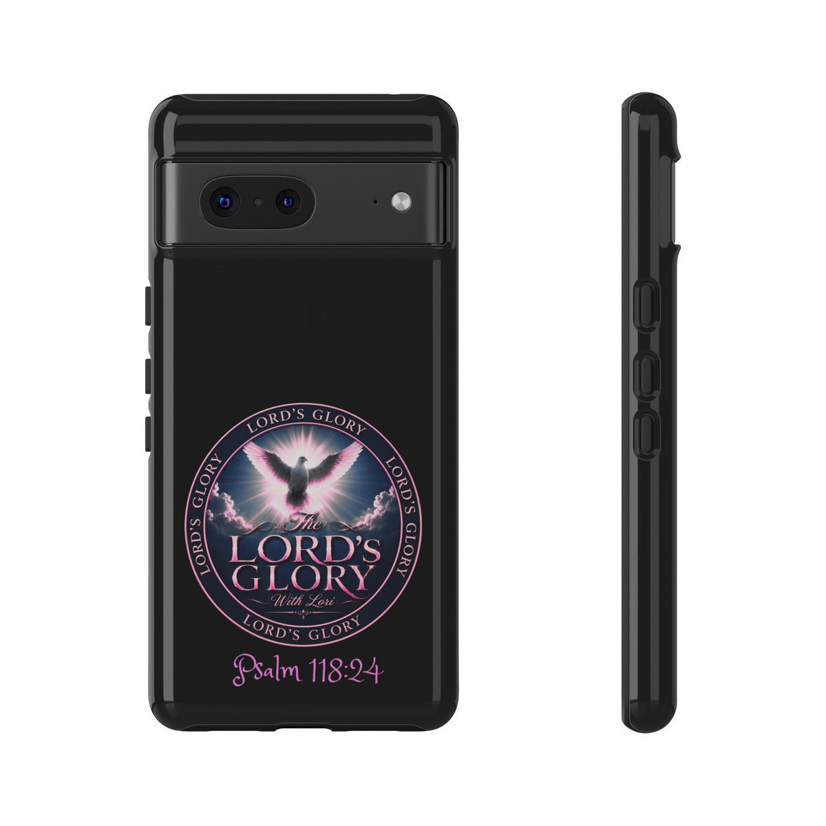 Christian Phone Case – "Lord's Glory with Lori" Dove Design Tough Case (Protective Phone Cover)