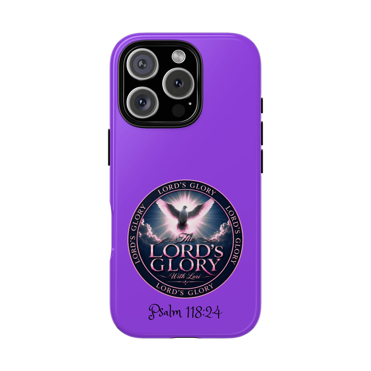 Christian Phone Case – "Lord's Glory with Lori" Dove Design Tough Case (Protective Phone Cover)