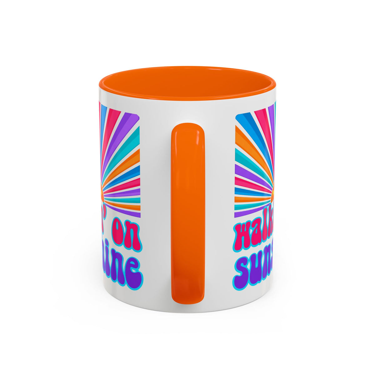 Coffee Mug — "Walkin' on Sunshine" Retro Psalm 118:24 Accent Mug