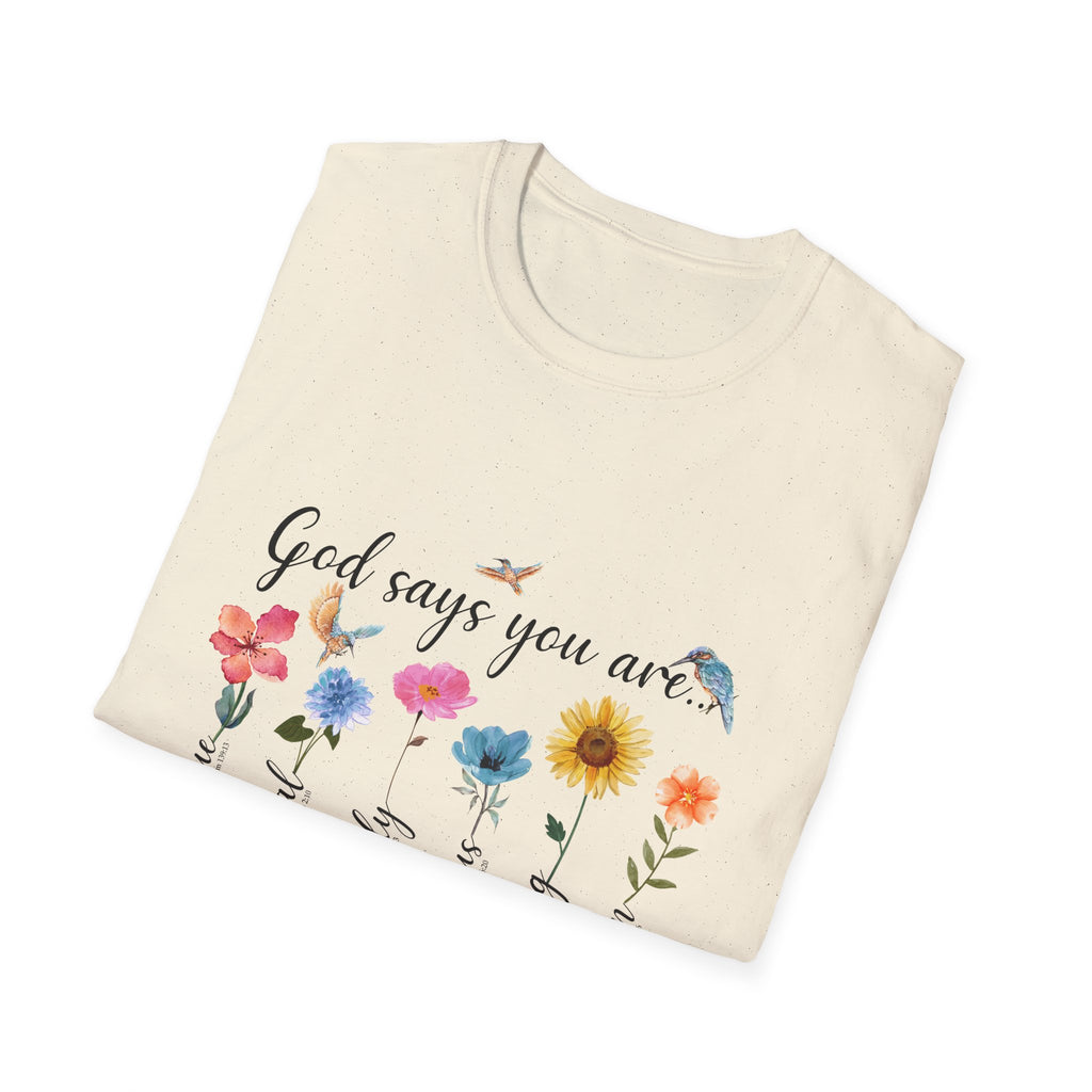 God Says You Are Loved Wildflower T-Shirt