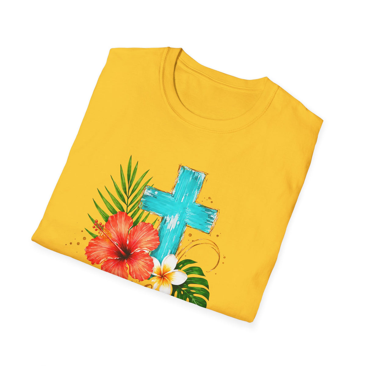 Sunshine & Jesus T-Shirt — Tropical Cross Christian Tee