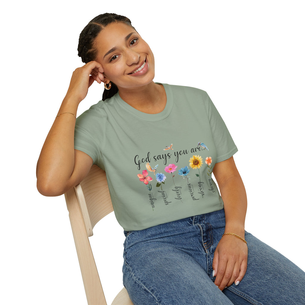 God Says You Are Loved Wildflower T-Shirt