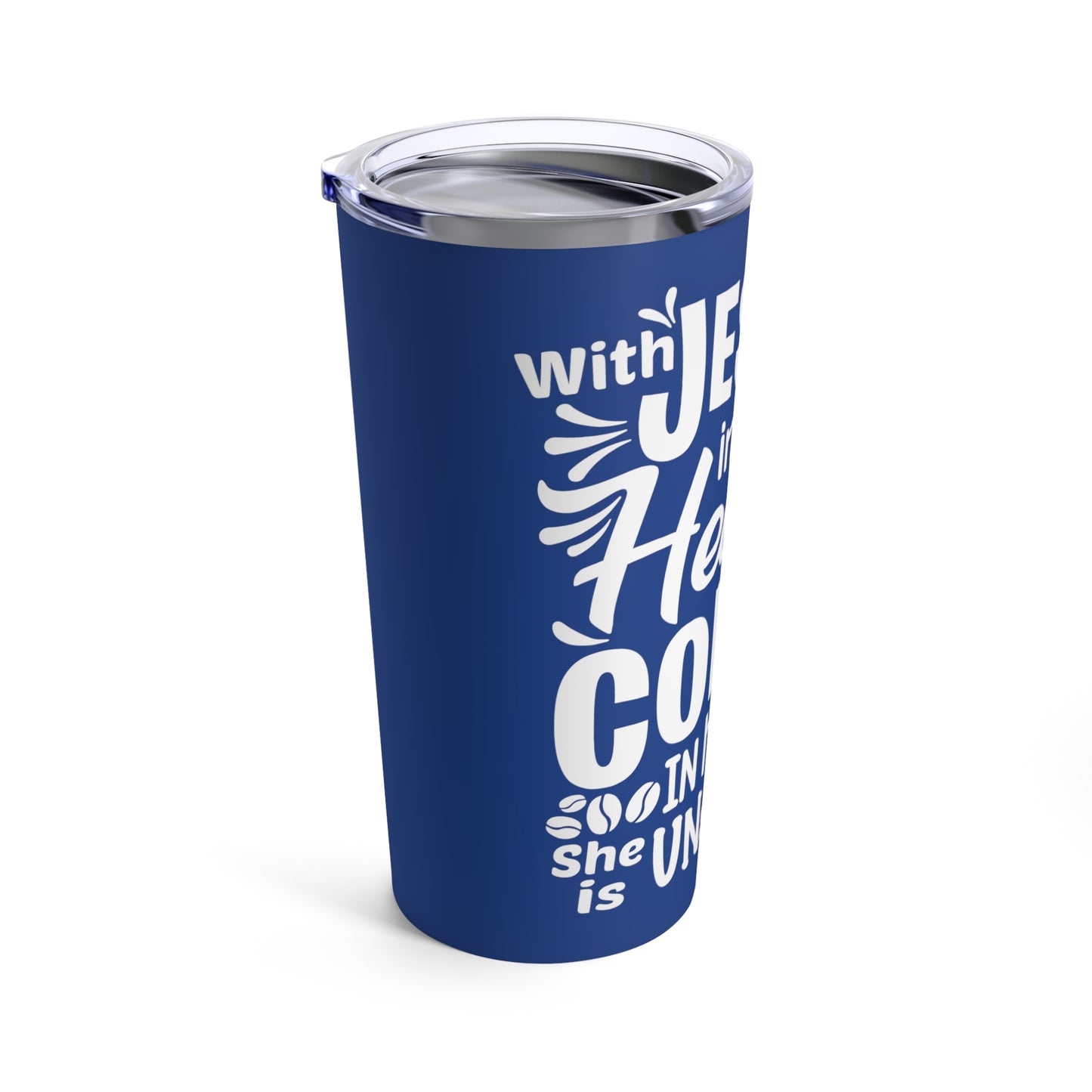 JESUS and Coffee - Blue Tumbler 20oz