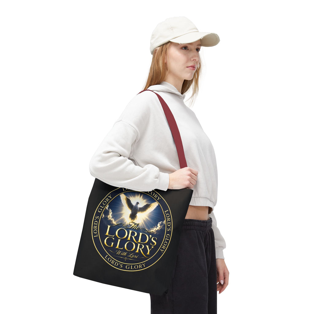 Tote Bag — "The Lord's Glory with Lori" Christian Dove Tote (Faith-Inspired Church Bag)