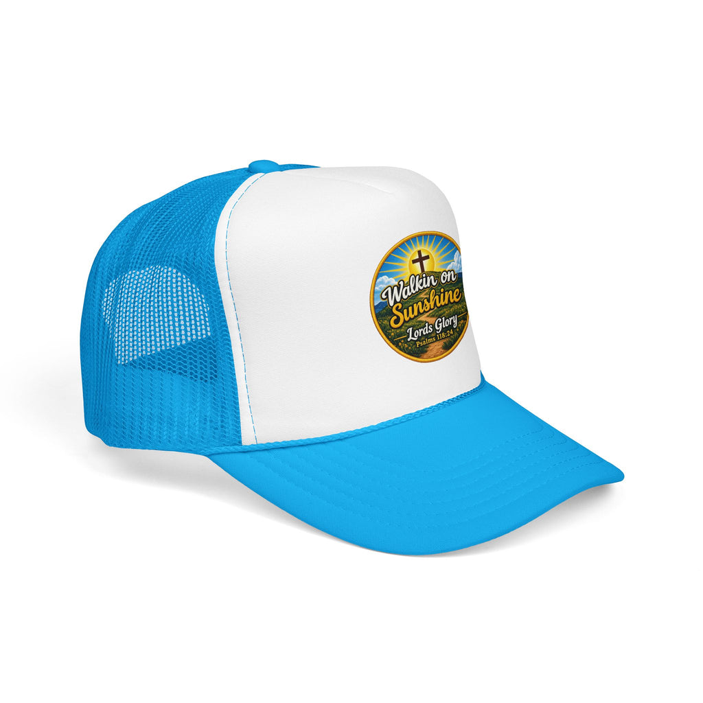 Walkin' on Sunshine Trucker Hat — 'Lord's Glory with Lori' Christian Mesh Cap