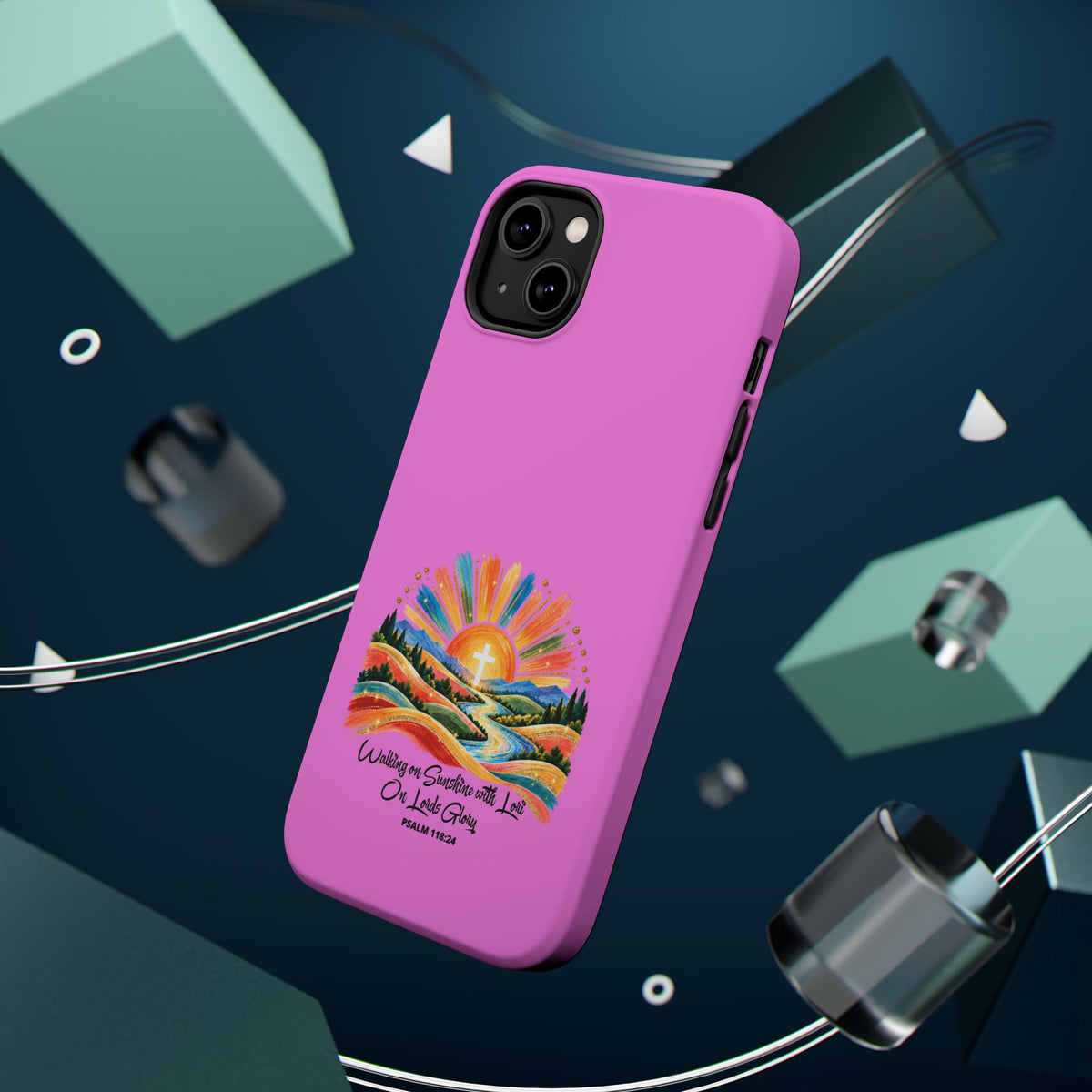 Magnetic Phone Case – “Walking on Sunshine with Lords Glory” Sunrise Design