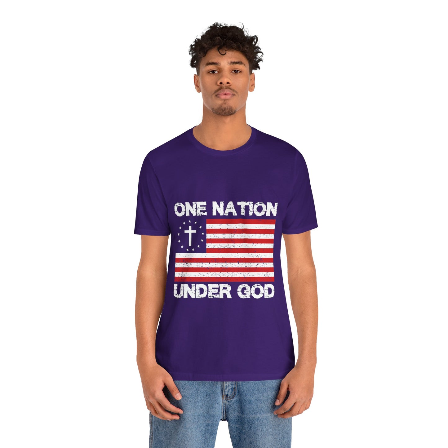 One Nation Under GOD - Unisex Jersey Short Sleeve Tee