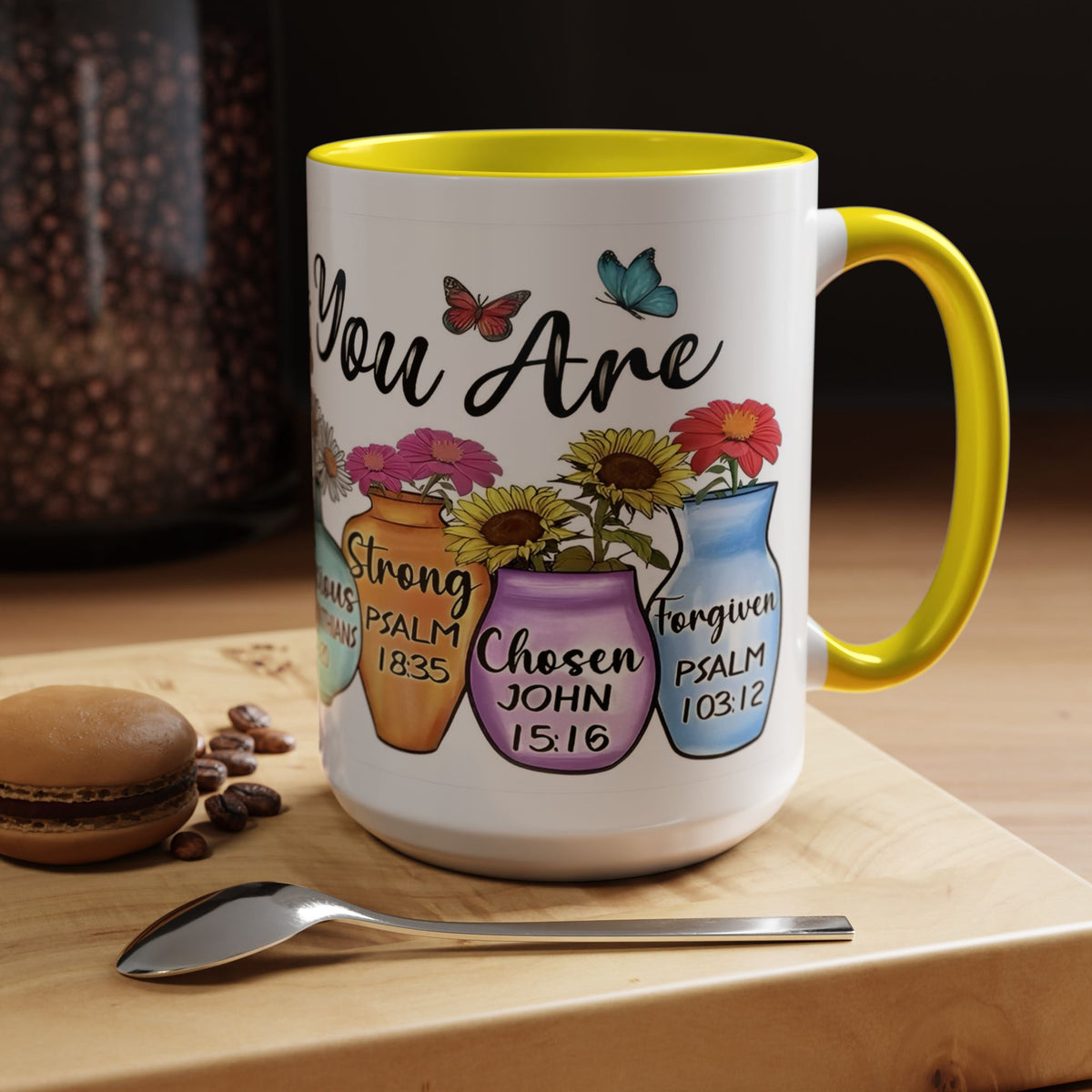 God Says You Are - You Are Loved Christian Bible Verse Coffee Mug