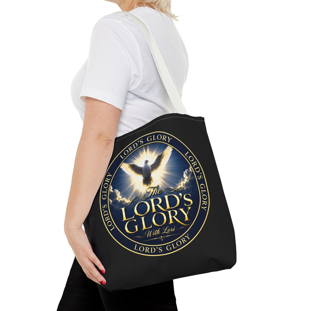 Tote Bag — "The Lord's Glory with Lori" Christian Dove Tote (Faith-Inspired Church Bag)