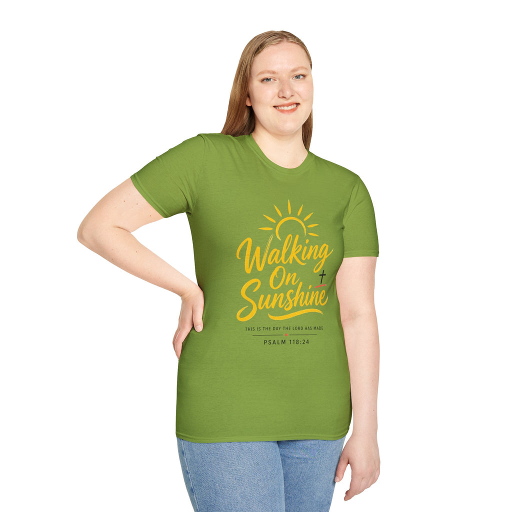 Walking on Sunshine Psalms 118:24 Softstyle T-Shirt
