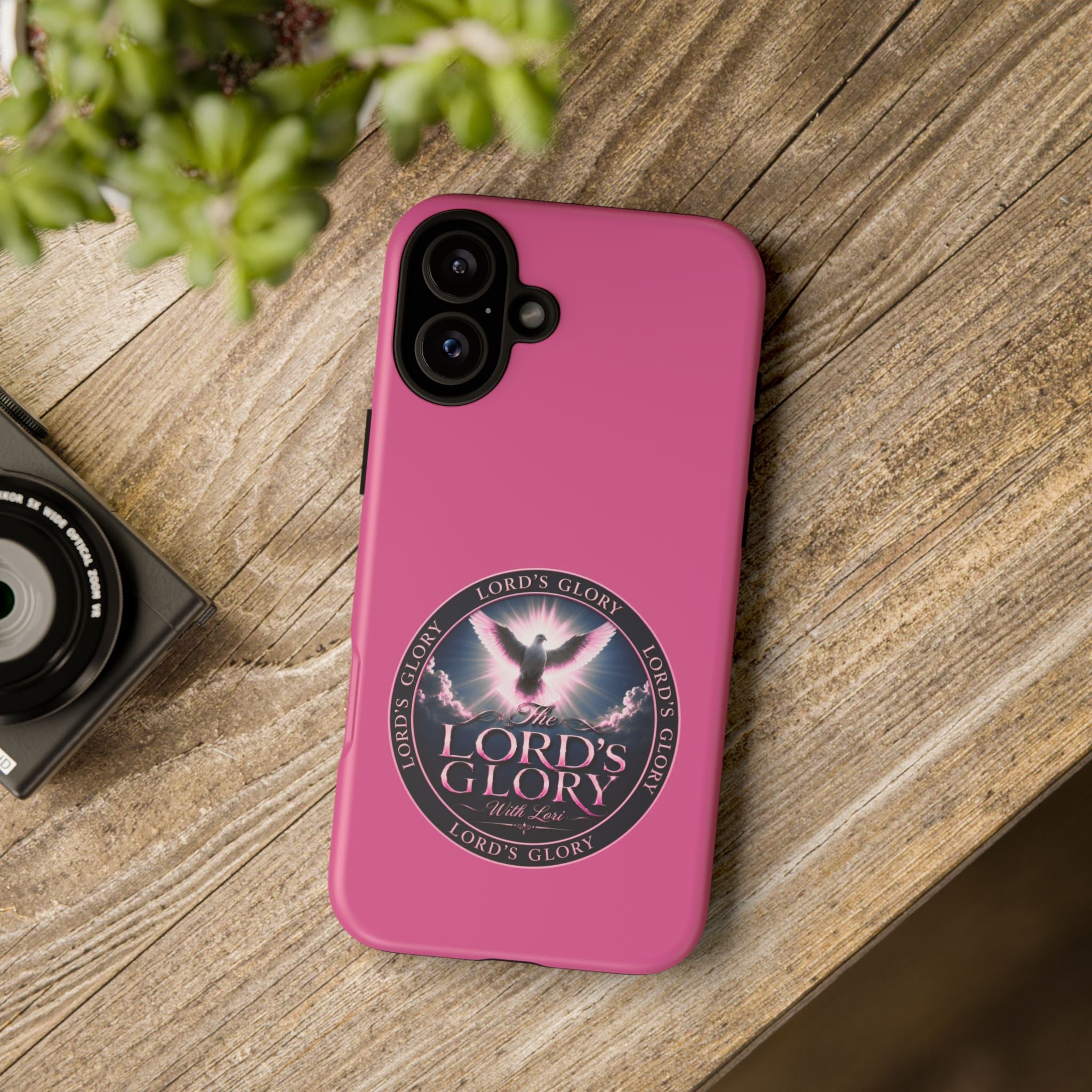 Christian Phone Case – "Lord's Glory with Lori" Dove Design Tough Case (Protective Phone Cover)