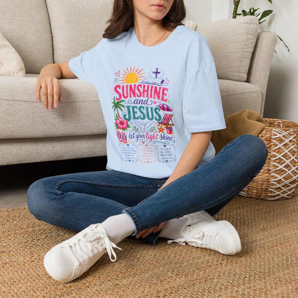 Sunshine and Jesus Christian Faith T-Shirt