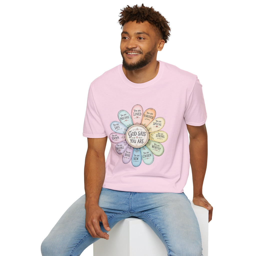 God Says You Are Loved Inspirational Christian T-Shirt