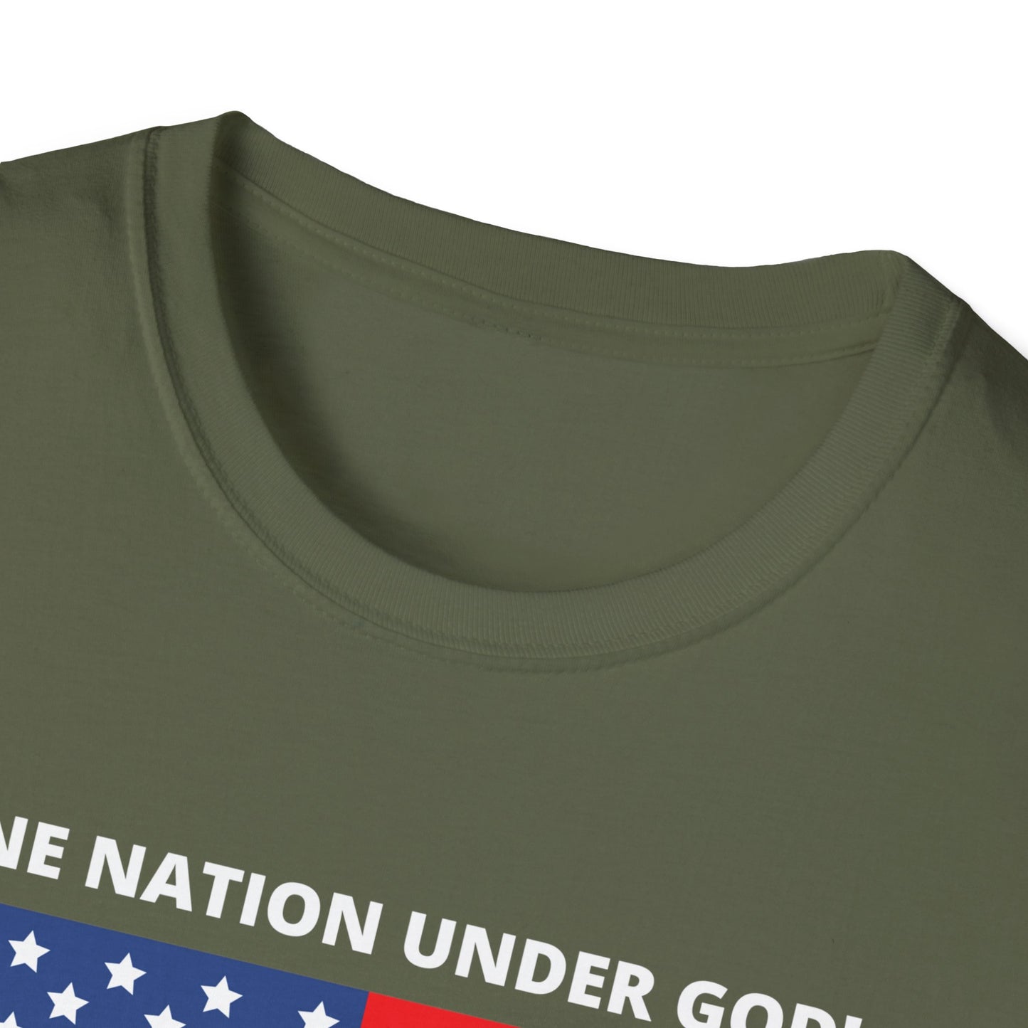 Pledge of Allegiance One Nation under GOD! Unisex Softstyle T-Shirt