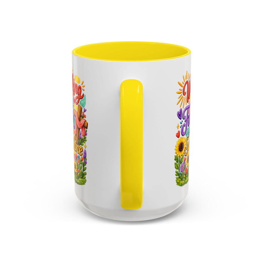 Walking by Faith and Sunshine Inspirational Coffee Mug