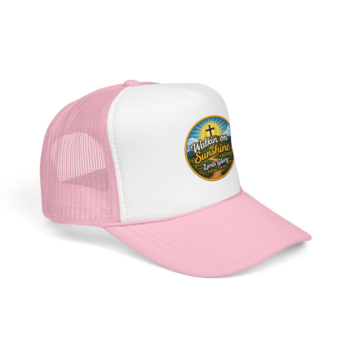 Walkin' on Sunshine Trucker Hat — 'Lord's Glory with Lori' Christian Mesh Cap