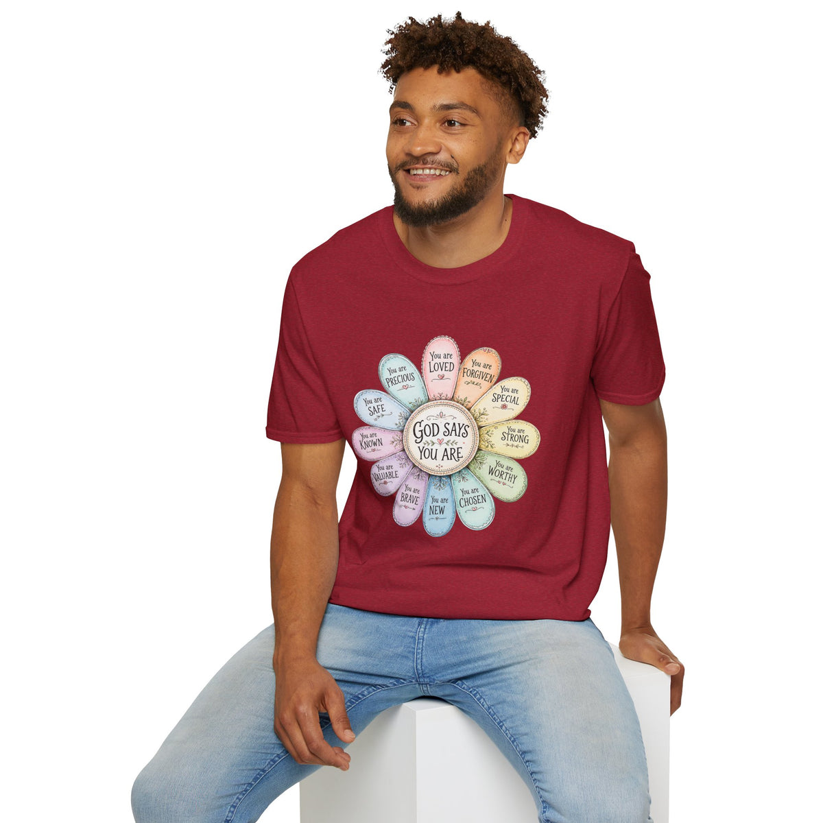God Says You Are Loved Inspirational Christian T-Shirt