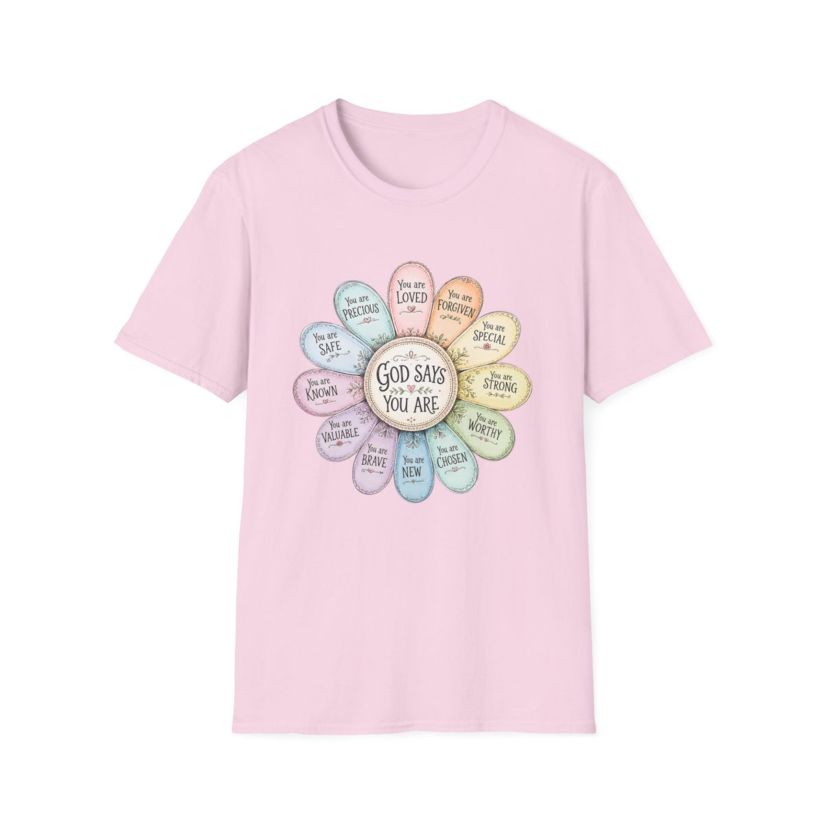 God Says You Are Loved Inspirational Christian T-Shirt