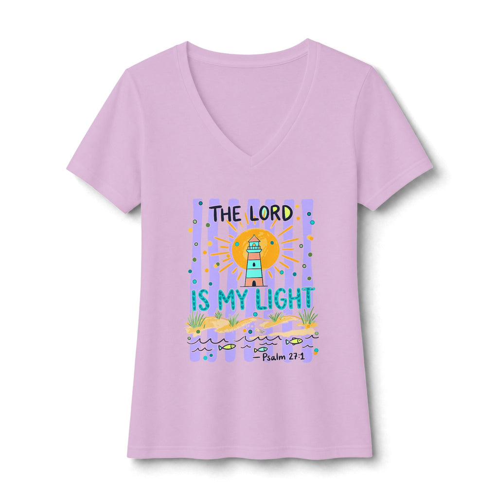The Lord is my Light Women's Ideal V-Neck Tee