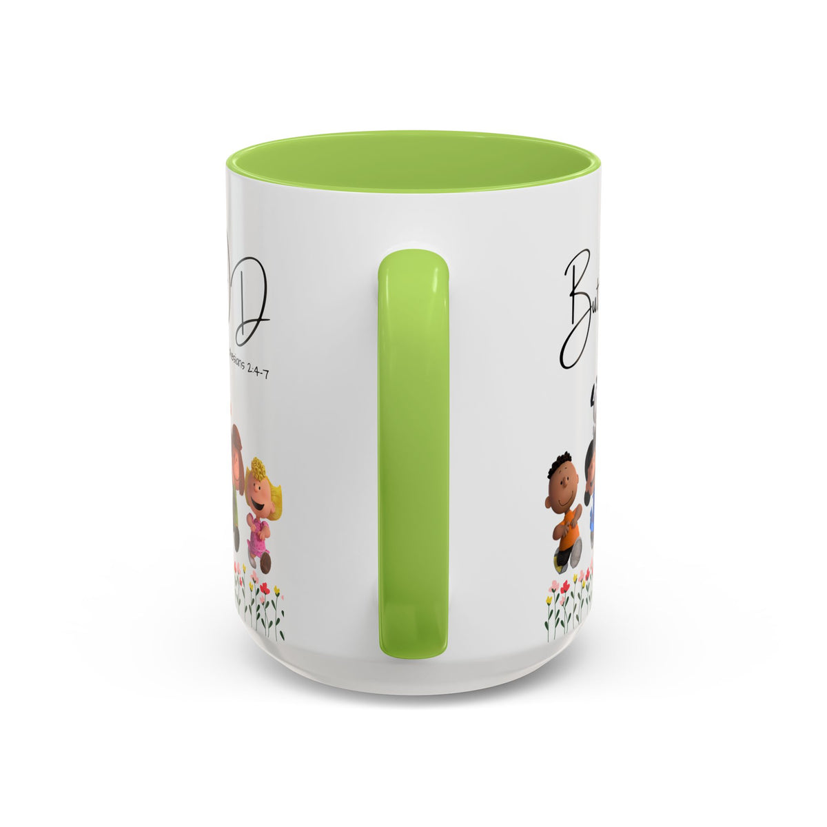 But God Scripture Coffee Mug — Genesis 50:20 Inspirational Heart Accent Mug (11/15oz)