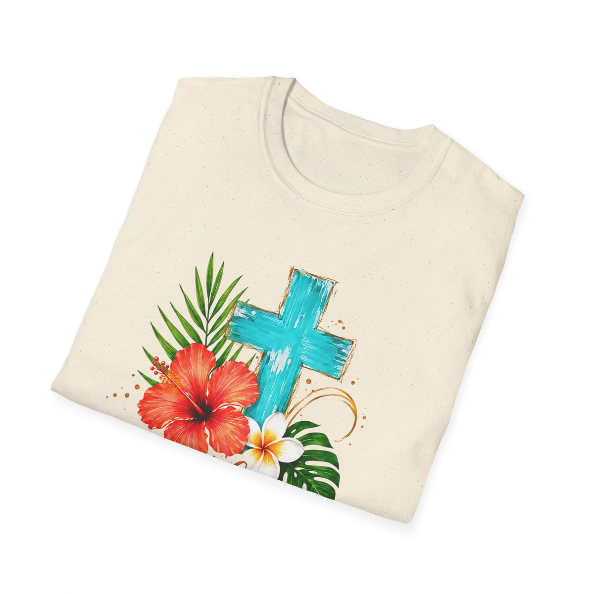 Sunshine & Jesus T-Shirt — Tropical Cross Christian Tee