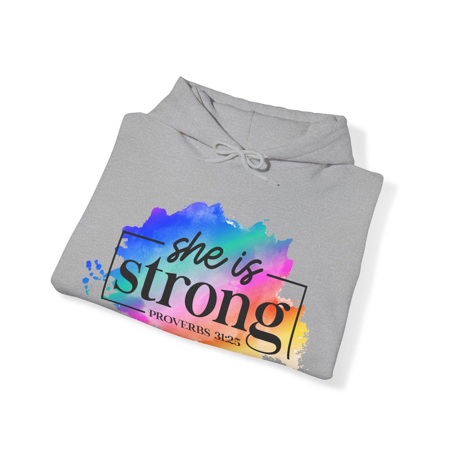 She Is Strong - Unisex Heavy Blend Hooded Sweatshirt