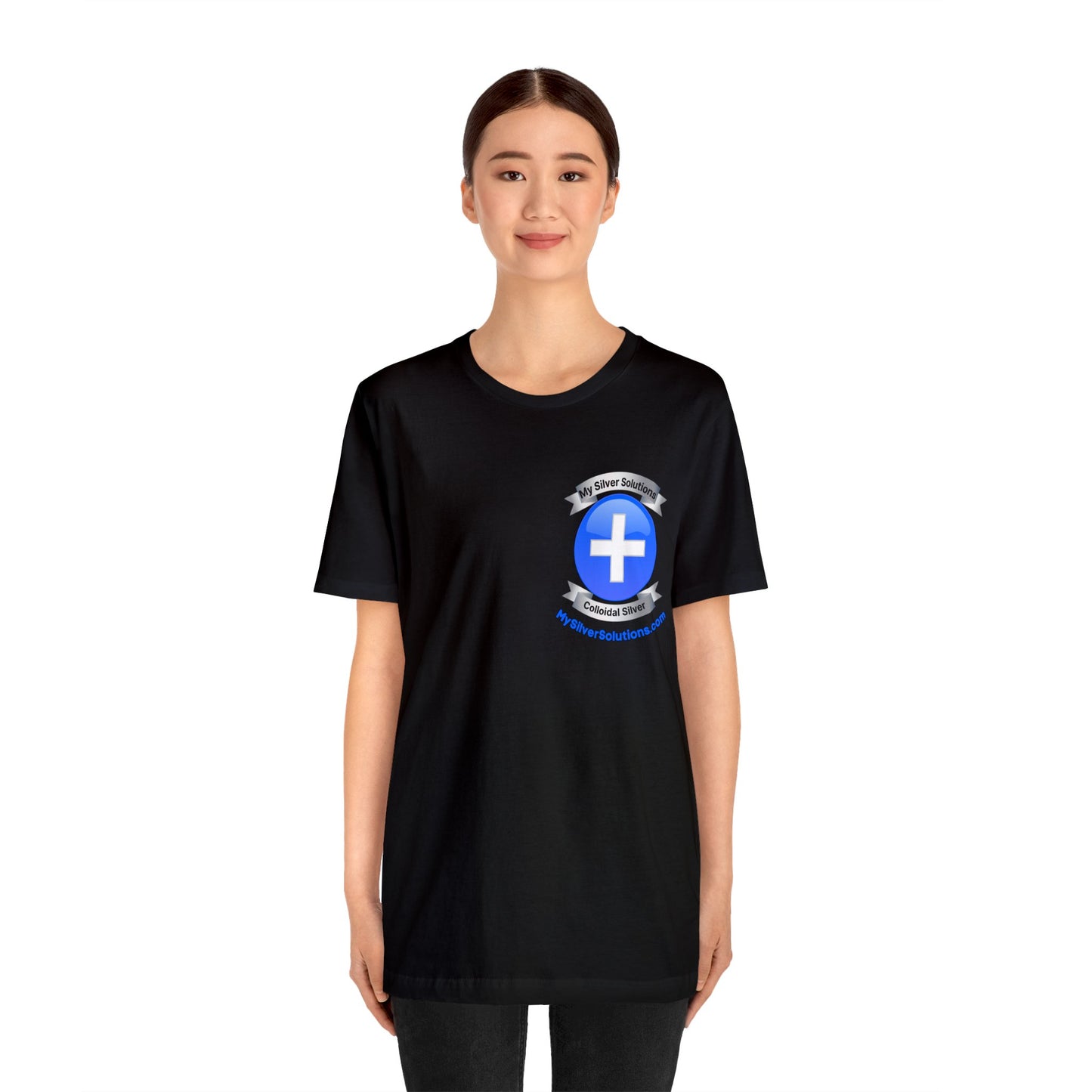 Colloidal Silver MySilverSolutions.com - Unisex Jersey Short Sleeve Tee