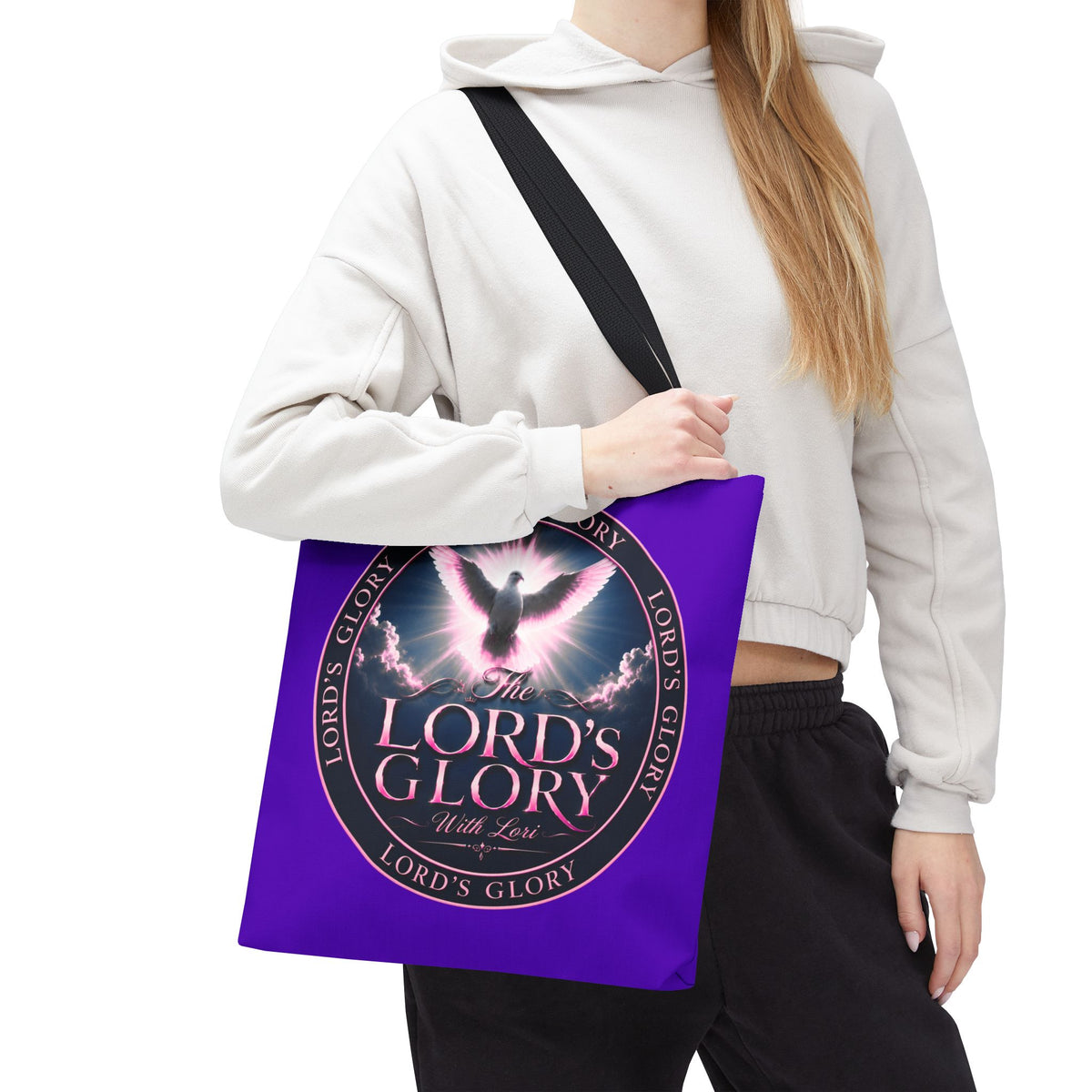 Inspirational 'The Lord's Glory with Lori' Tote Bag — Christian Faith AOP Shopper