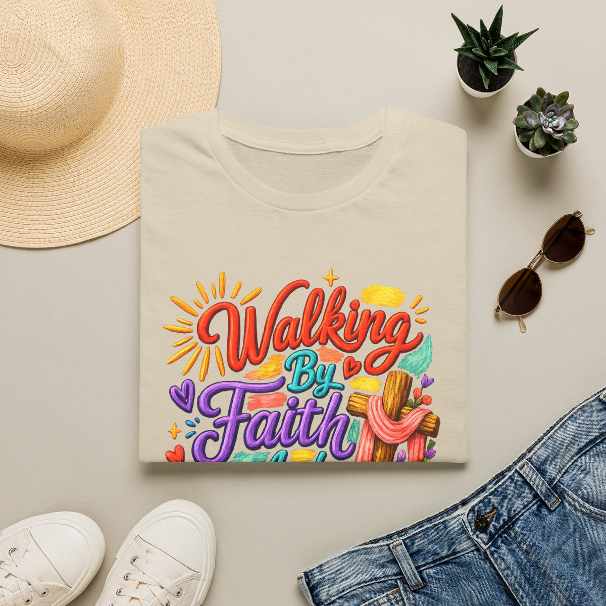 Walking By Faith and Sunshine T-Shirt