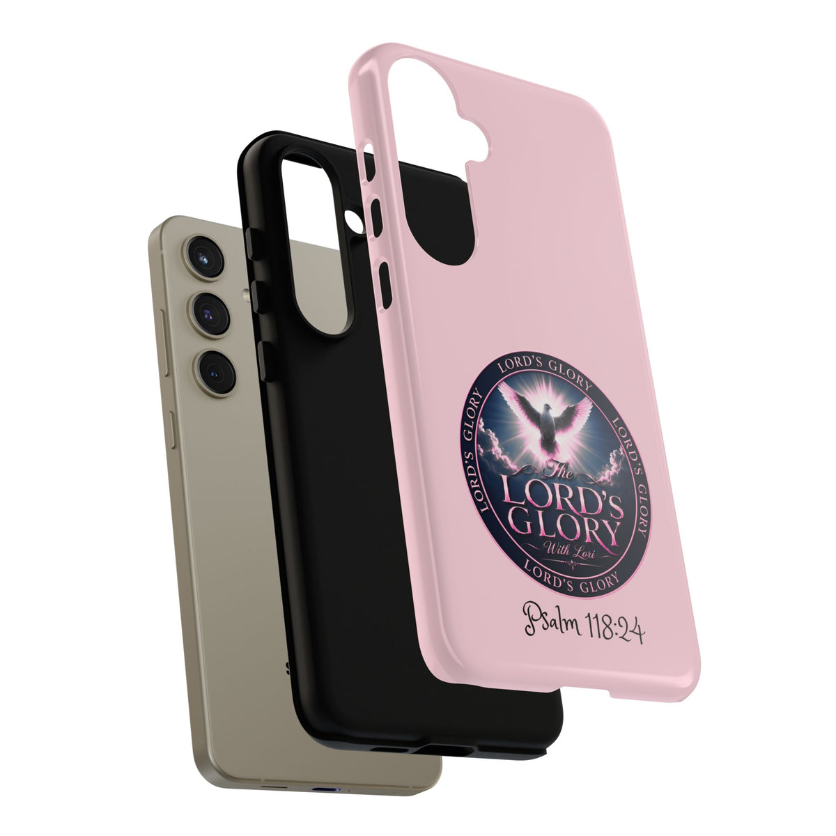 Christian Phone Case – "Lord's Glory with Lori" Dove Design Tough Case (Protective Phone Cover)