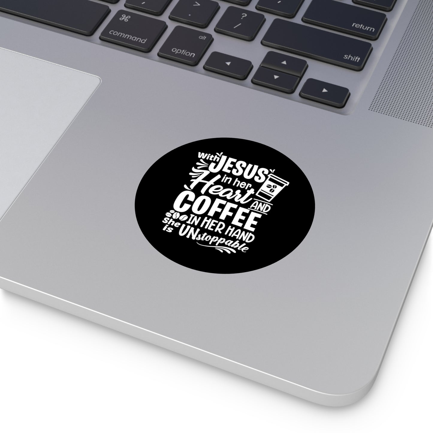 JESUS and Coffee - Round Vinyl Stickers