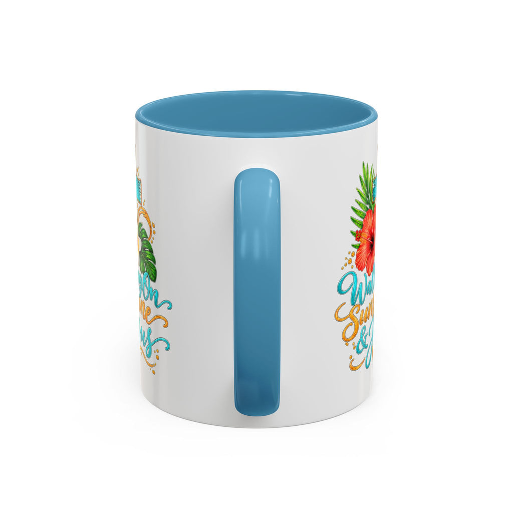 Walking on Sunshine & Jesus Coffee Mug – Floral Cross Accent Mug