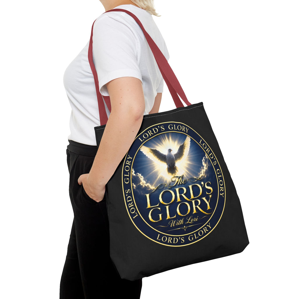 Tote Bag — "The Lord's Glory with Lori" Christian Dove Tote (Faith-Inspired Church Bag)
