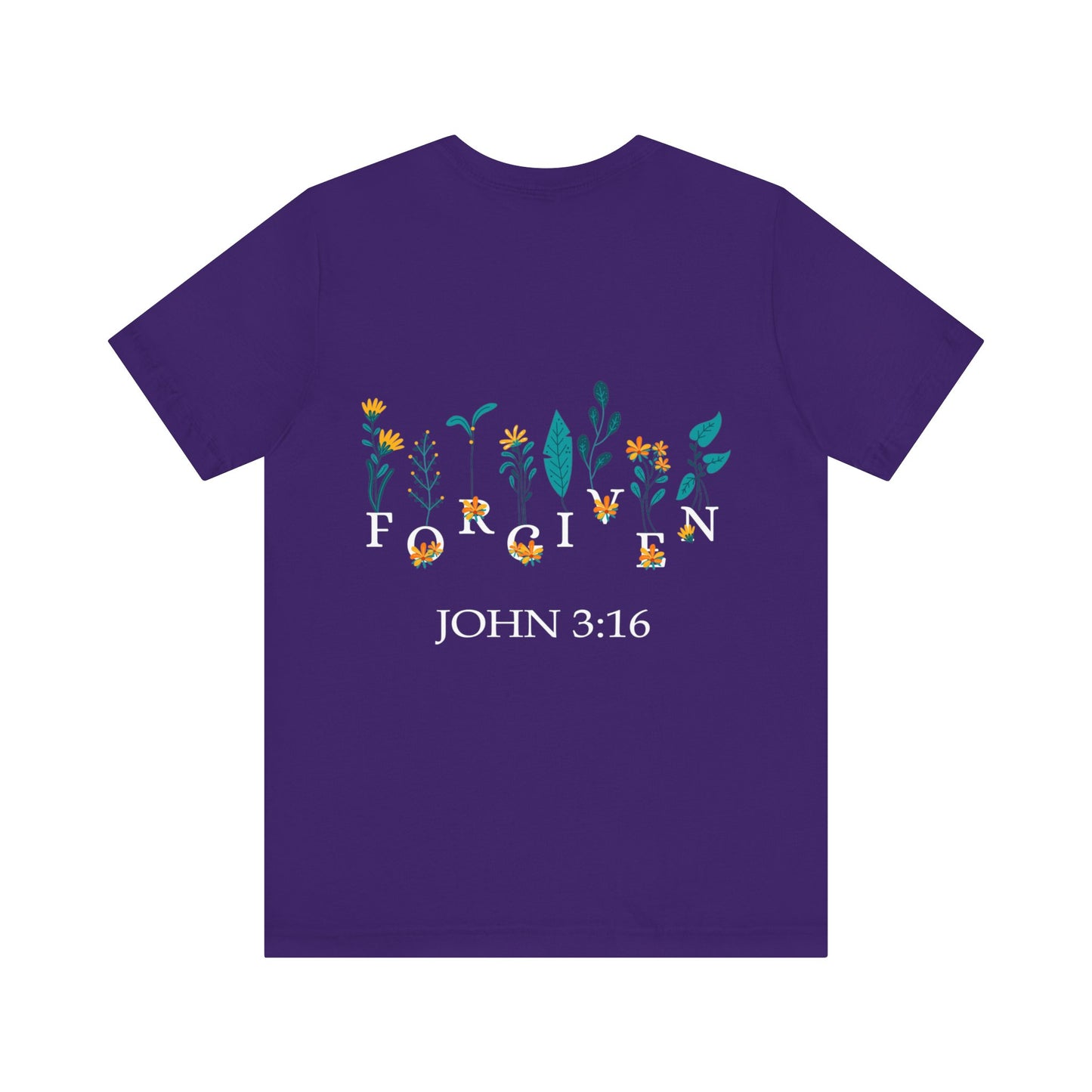 FORGIVEN JOHN 3:16 - Unisex Jersey Short Sleeve Tee