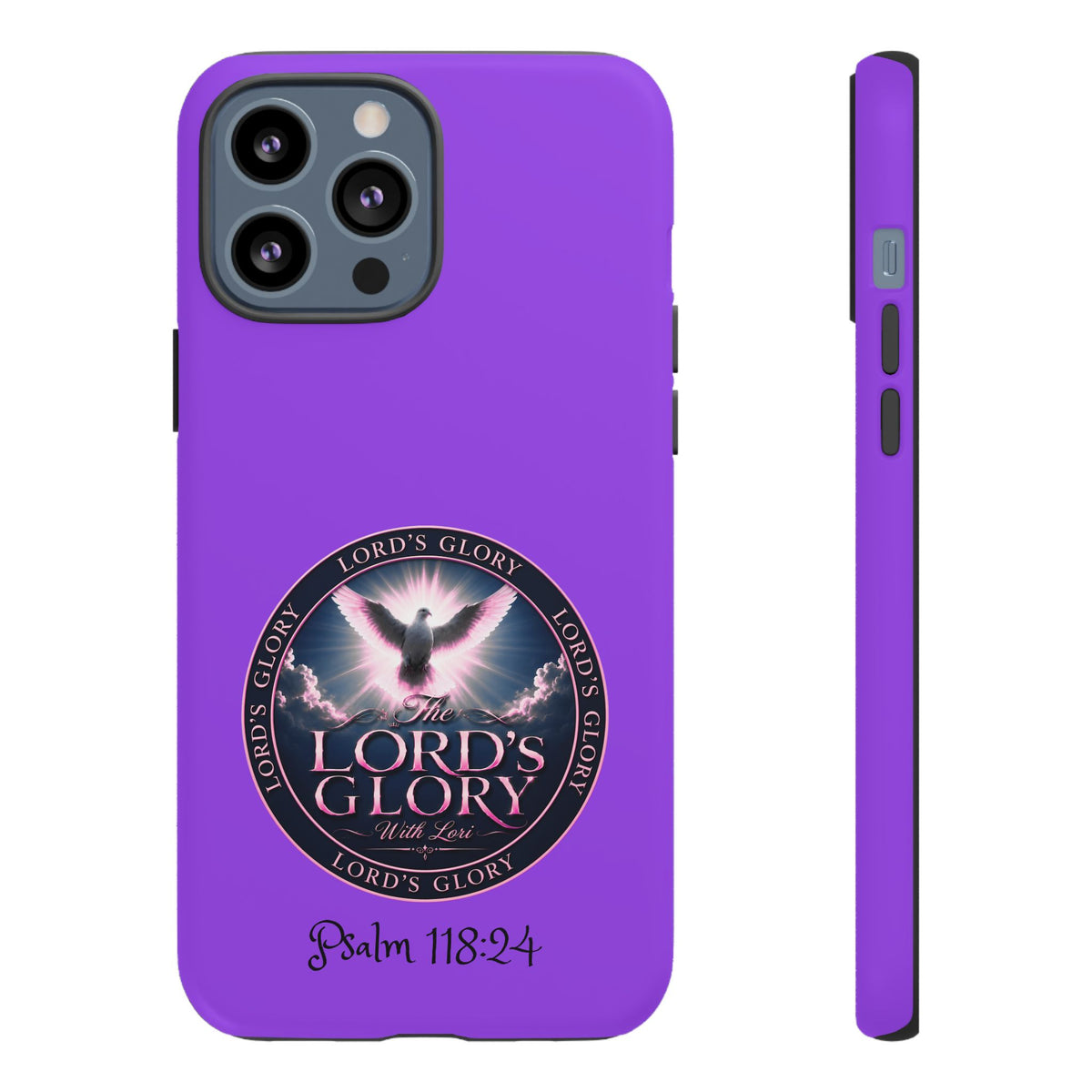 Christian Phone Case – "Lord's Glory with Lori" Dove Design Tough Case (Protective Phone Cover)