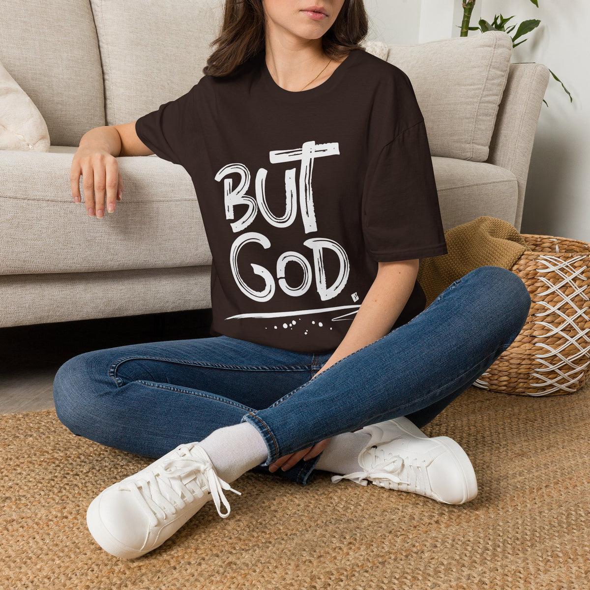 But GOD - Mens and Womans  Softstyle T-Shirt