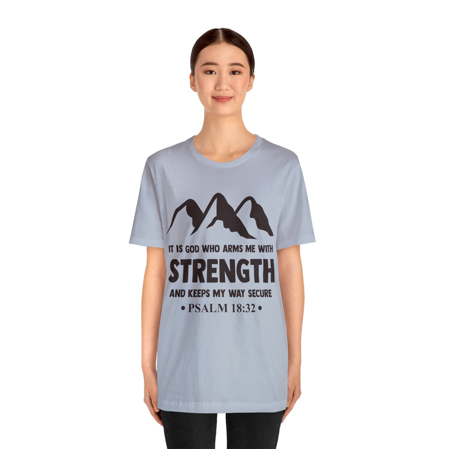 Strength in GOD - Unisex Jersey Short Sleeve Tee