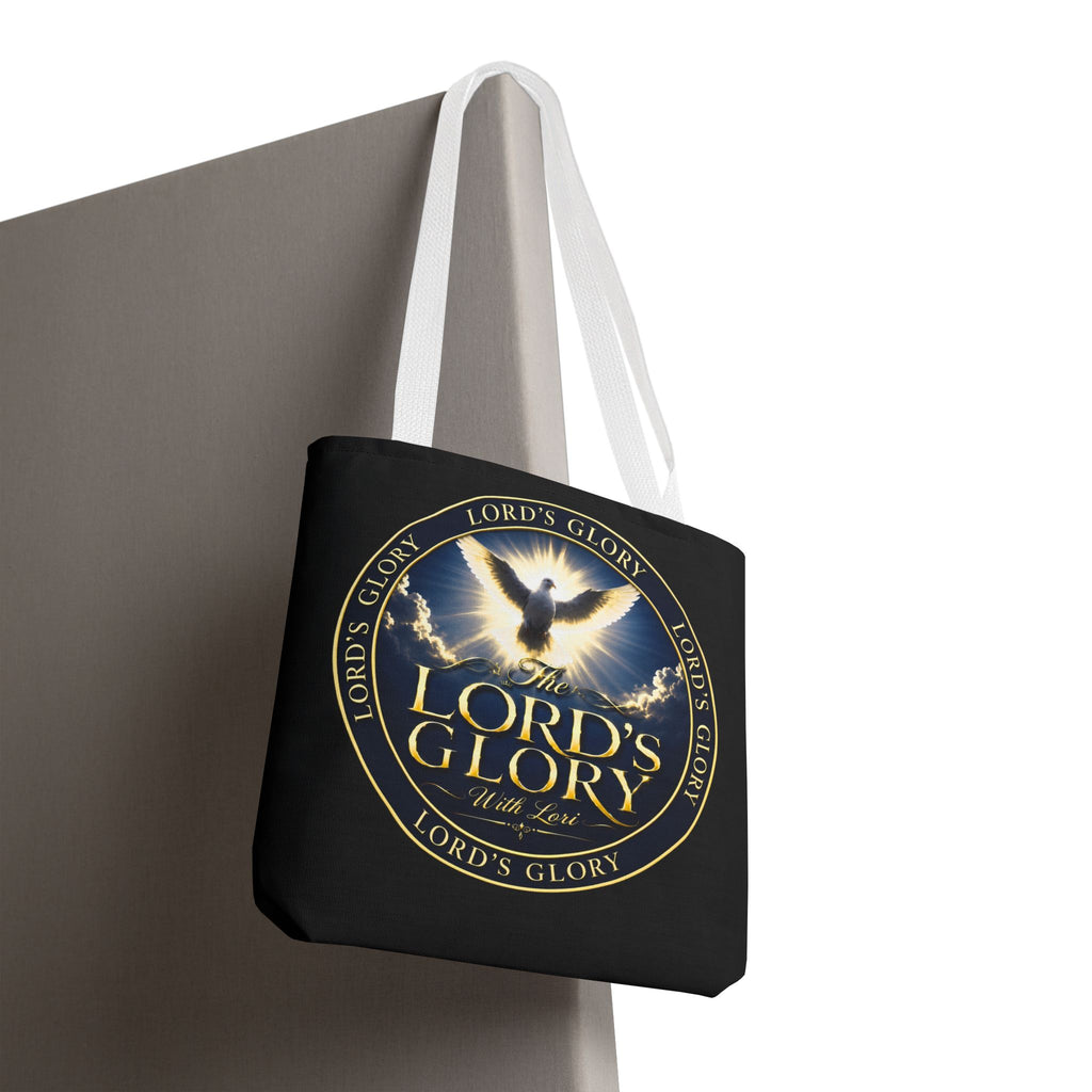 Tote Bag — "The Lord's Glory with Lori" Christian Dove Tote (Faith-Inspired Church Bag)
