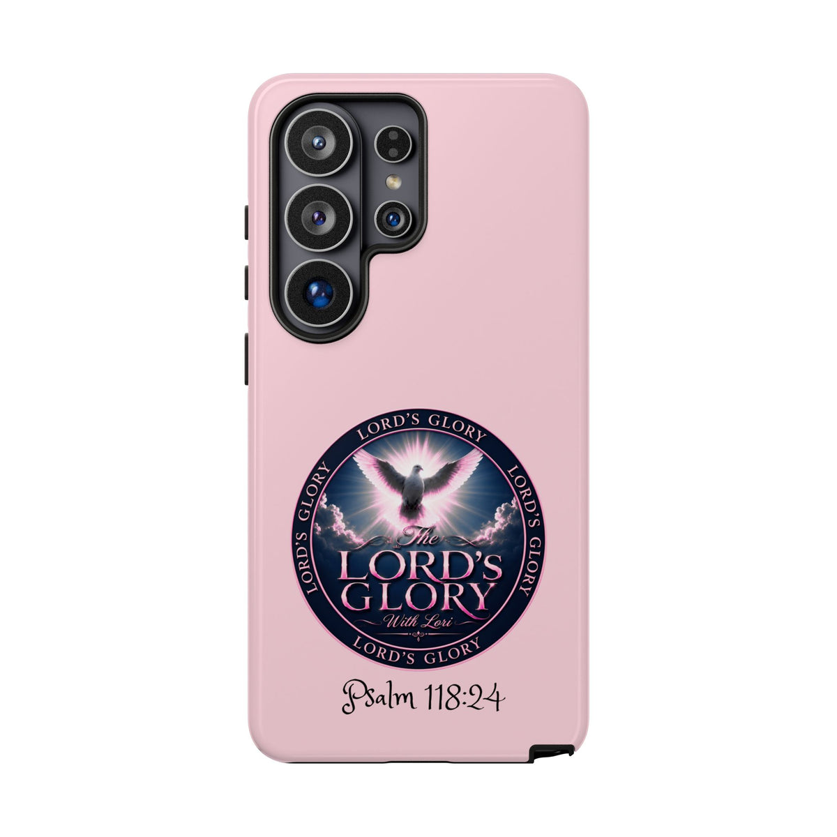 Christian Phone Case – "Lord's Glory with Lori" Dove Design Tough Case (Protective Phone Cover)