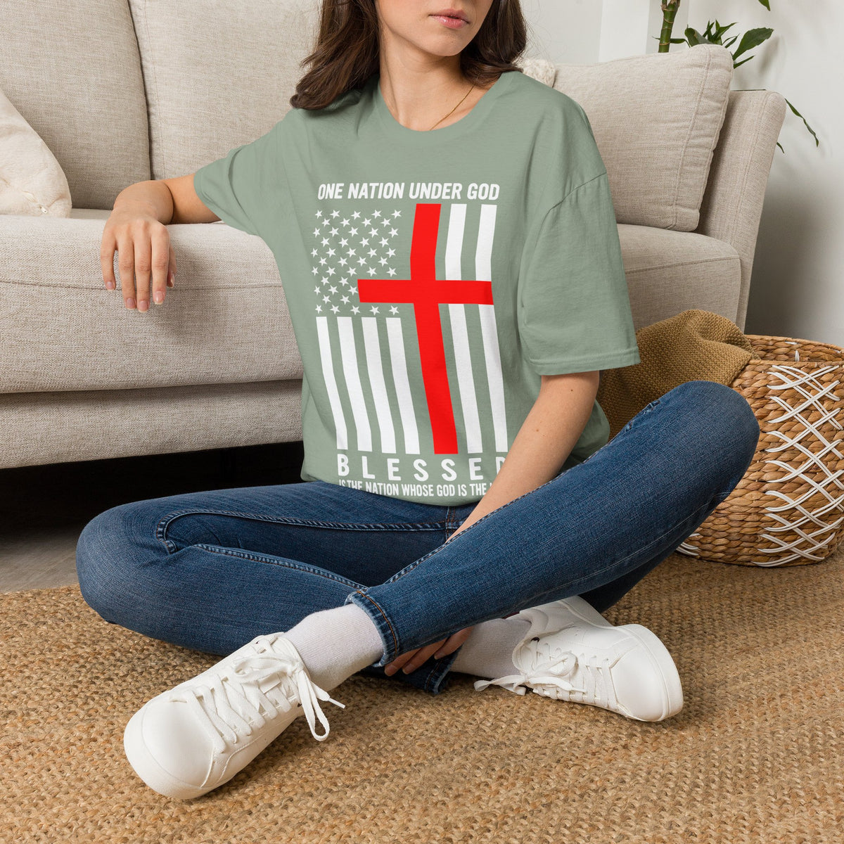 One Nation Under GOD - Mens Womans Softstyle T-Shirt