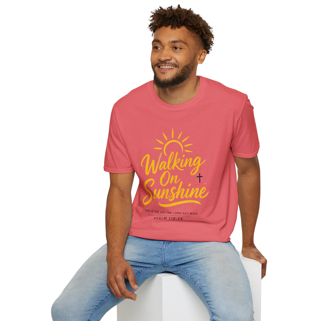 Walking on Sunshine Psalms 118:24 Softstyle T-Shirt