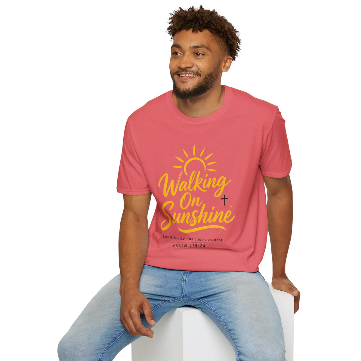 Walking on Sunshine Psalms 118:24 Softstyle T-Shirt