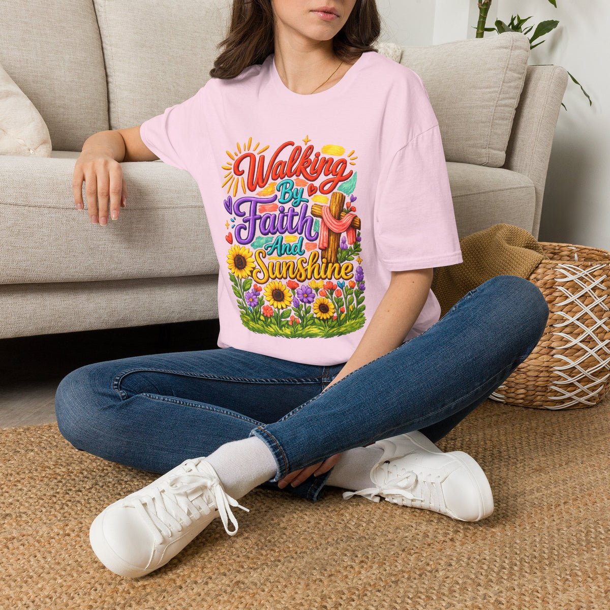 Walking By Faith and Sunshine T-Shirt