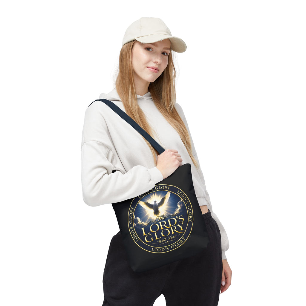 Tote Bag — "The Lord's Glory with Lori" Christian Dove Tote (Faith-Inspired Church Bag)