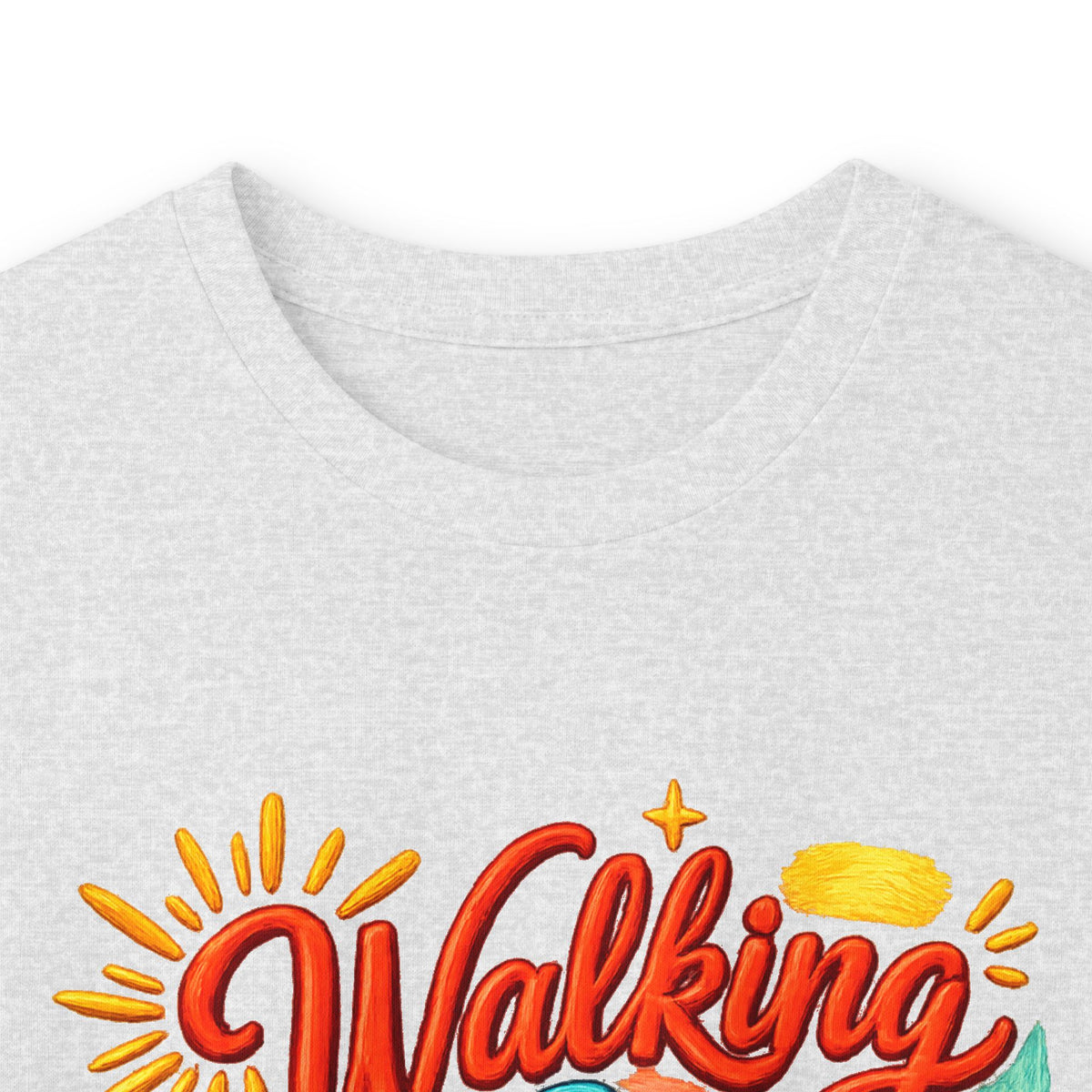 “Walking on Faith and Sunshine” Floral Long Sleeve Tee