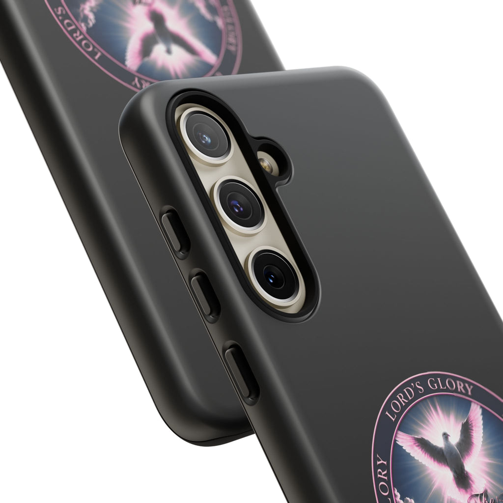 Christian Phone Case – "Lord's Glory with Lori" Dove Design Tough Case (Protective Phone Cover)