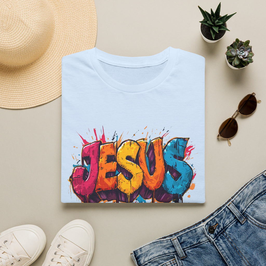 JESUS  Splash T-Shirt | Colorful Street Art Christian Tee