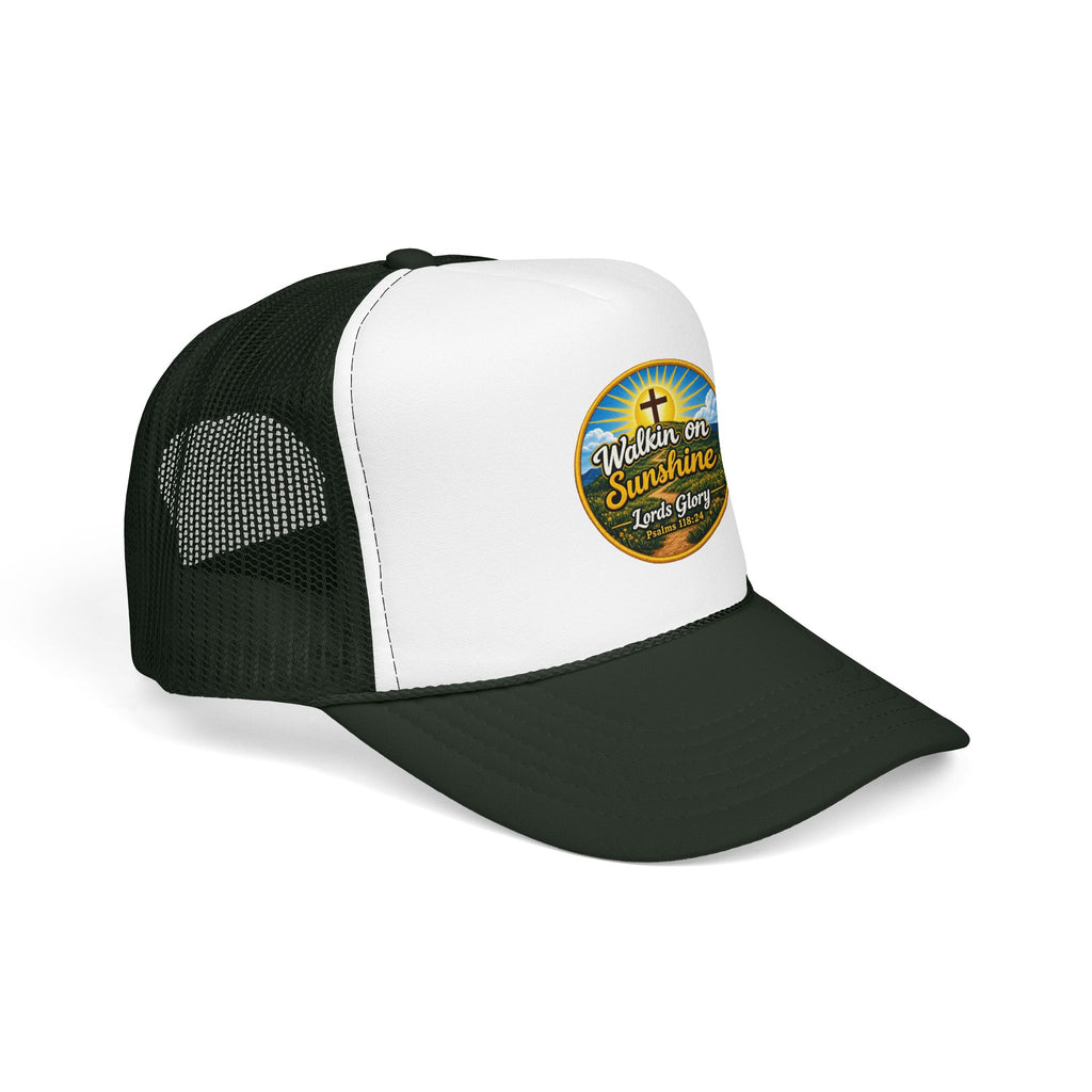 Walkin' on Sunshine Trucker Hat — 'Lord's Glory with Lori' Christian Mesh Cap