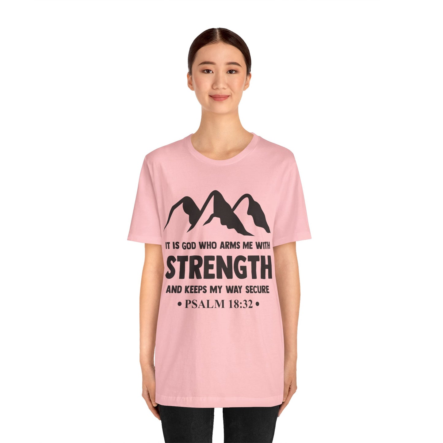 Strength in GOD - Unisex Jersey Short Sleeve Tee